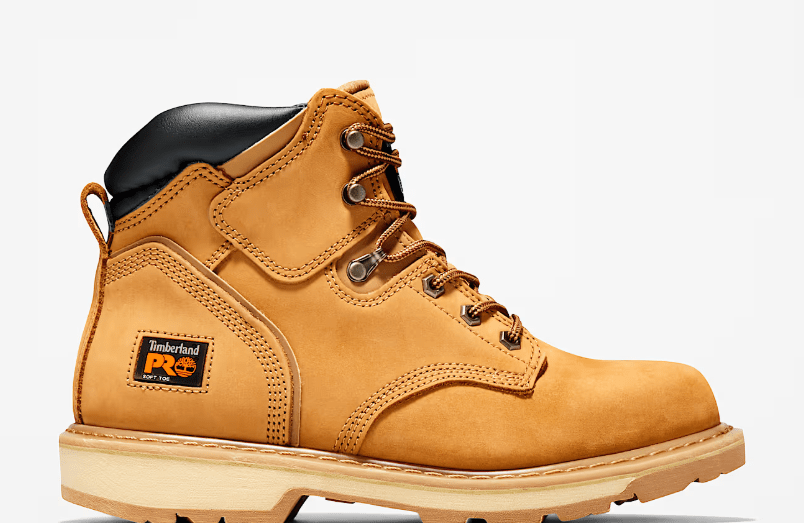 Timberland PRO Men's 6" Pit Boss Soft Toe Boot offers both style and durability.