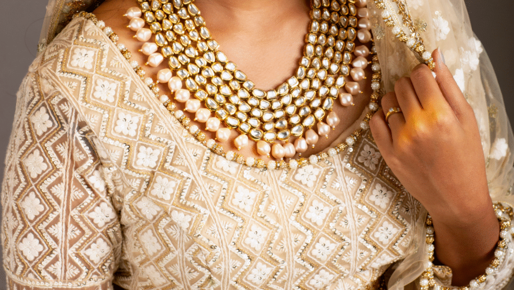 artificial gold bridal jewellery