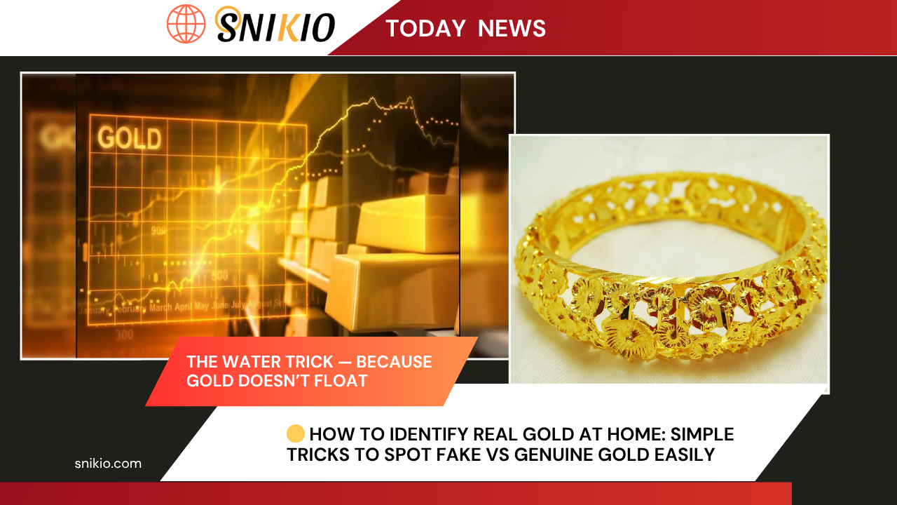 🟡 How to Identify Real Gold at Home: Simple Tricks to Spot Fake vs Genuine Gold Easily