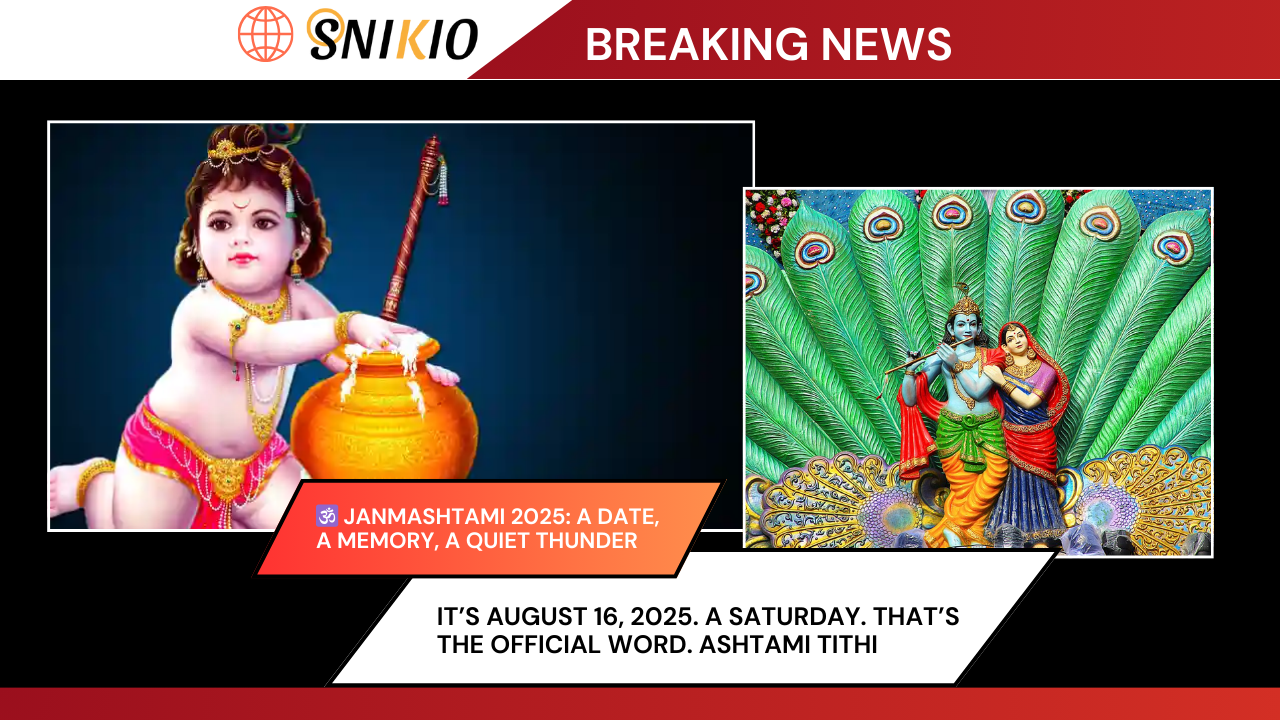 Janmashtami 2025: A Date, A Memory, A Quiet Thunder