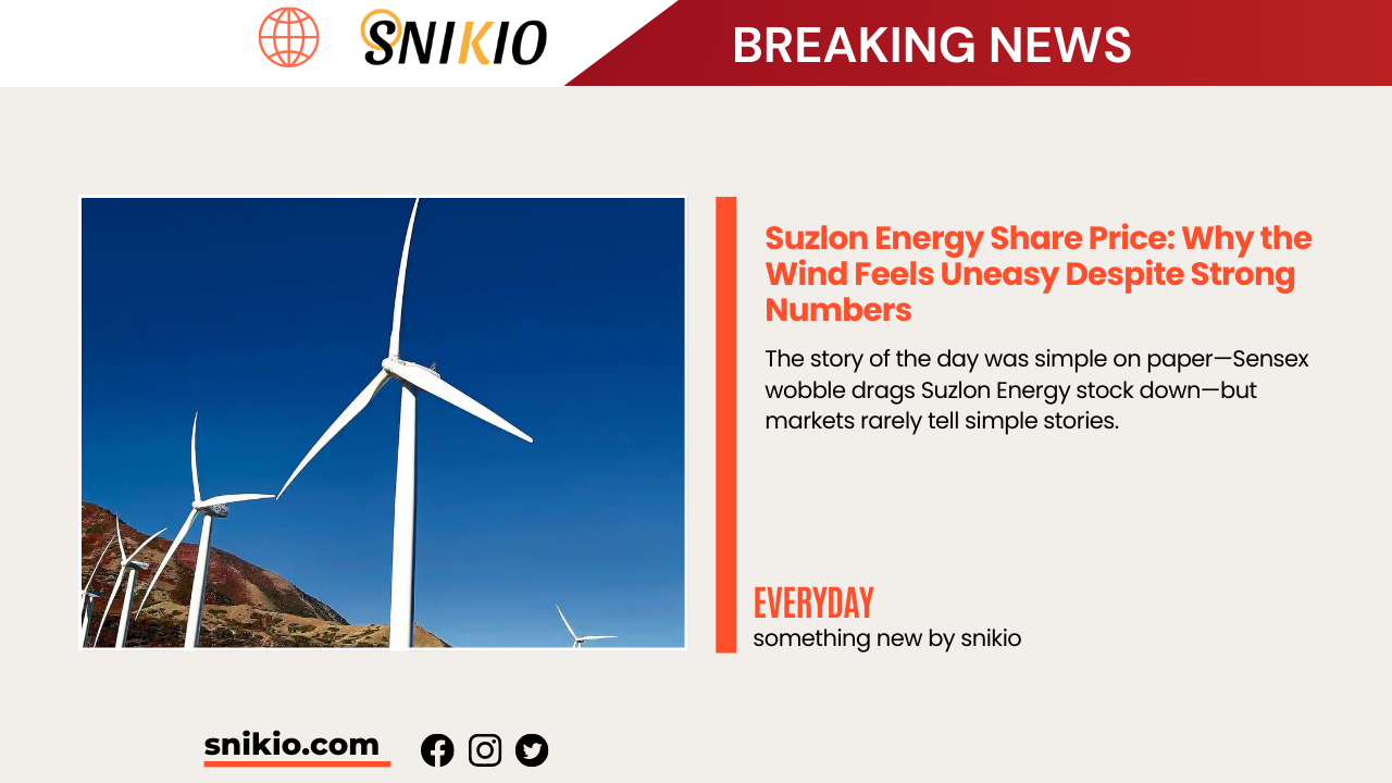 Suzlon Energy Share Price: Why the Wind Feels Uneasy Despite Strong Numbers